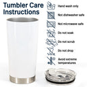 Distance Means So Little - Long Distance Relationship Gift - Personalized Custom Tumbler
