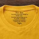 Gift For Mother,Gift For Father,Love - Mom Dad Thank Your For Believing In Me - Personalized T Shirt