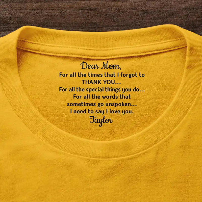 Gift For Mother,Gift For Father,Love - Mom Dad Thank Your For Believing In Me - Personalized T Shirt