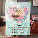 Gift For Mother, Gift For Daughter, Mom - Daughters (Adult), Love - Mom Daughter I Hope Every Time You Snuggle - Personalized Fleece Blanket, Sherpa Blanket