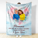 Gift For Mother, Gift For Daughter, Mom - Daughters (Adult), Love - Mom Daughter I Hope Every Time You Snuggle - Personalized Fleece Blanket, Sherpa Blanket