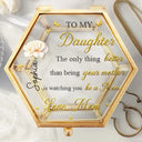 Gift For Daughter,Mom - Daughters (Adult),Gift For Women,Happy,Grandma - Grandkids,Gift For Grandkids - Mom Daughter The Only Thing Better Than Being Your Mother - Personalized Ring Dish - Personalized Glass Jewelry Box