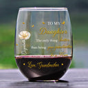 Gift For Daughter, Mom - Daughters (Adult), Gift For Women, Happy, Grandma - Grandkids, Gift For Grandkids - Mom Daughter The Only Thing Better Than Being Your Mother - Personalized Stemless Wine Glass