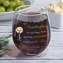 Gift For Daughter, Mom - Daughters (Adult), Gift For Women, Happy, Grandma - Grandkids, Gift For Grandkids - Mom Daughter The Only Thing Better Than Being Your Mother - Personalized Stemless Wine Glass