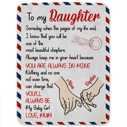 Gift For Daughter, Gift For Women, Mom - Daughters (Adult), Mom - Daughters (Young), Love, Top Market - Mom Daughter You'll Always Be My Baby Girl - Personalized Fleece Blanket, Sherpa Blanket