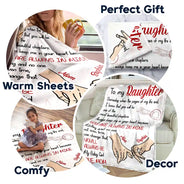 Gift For Daughter, Gift For Women, Mom - Daughters (Adult), Mom - Daughters (Young), Love, Top Market - Mom Daughter You'll Always Be My Baby Girl - Personalized Fleece Blanket, Sherpa Blanket