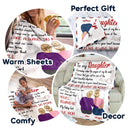 Gift For Daughter, Gift For Women, Mom - Daughters (Adult), Mom - Daughters (Young), Love - Mom Daughter You'll Always Be My Baby Girl - Personalized Fleece Blanket, Sherpa Blanket