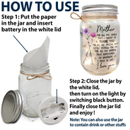 Gift For Grandma,Love,Gift For Mother - Mom For All The Times That I Forgot To Thank You - Personalized Mason Jar Light