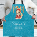 Gift For Wife,Gift For Yourself,Gift For Women,Gift For Mother,Gift For Aunt,Gift For Grandma,Happy,Cooking,Baking  - Mom Grandma Kitchen - Personalized Apron