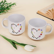 Gift For Mother, Grateful, Icon - Mom Grandma Sweetheart Birth Month Flower - Personalized Pottery Mug