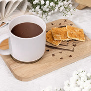 Gift For Mother, Gift For Grandma, Happy - Mom Grandma Sweethearts - Personalized Serving Board With Cup Holder