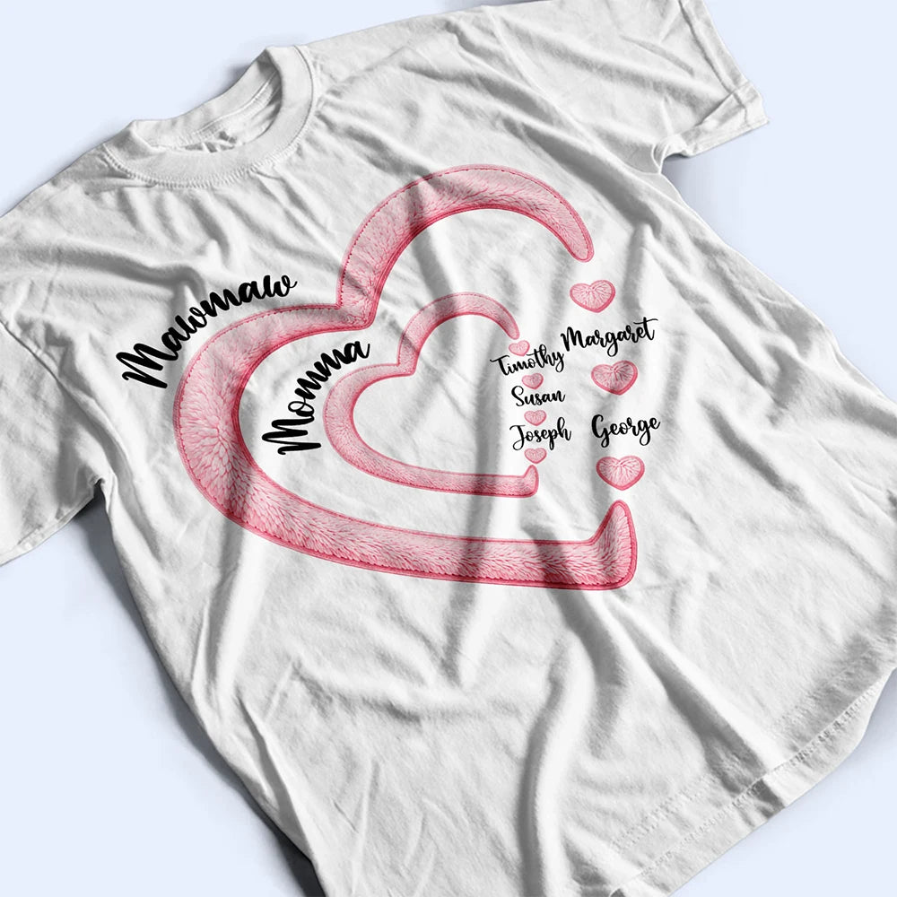 Gift For Wife, Gift For Mother, Gift For Grandma, Happy - Mom Grandma Sweethearts - Personalized T Shirt