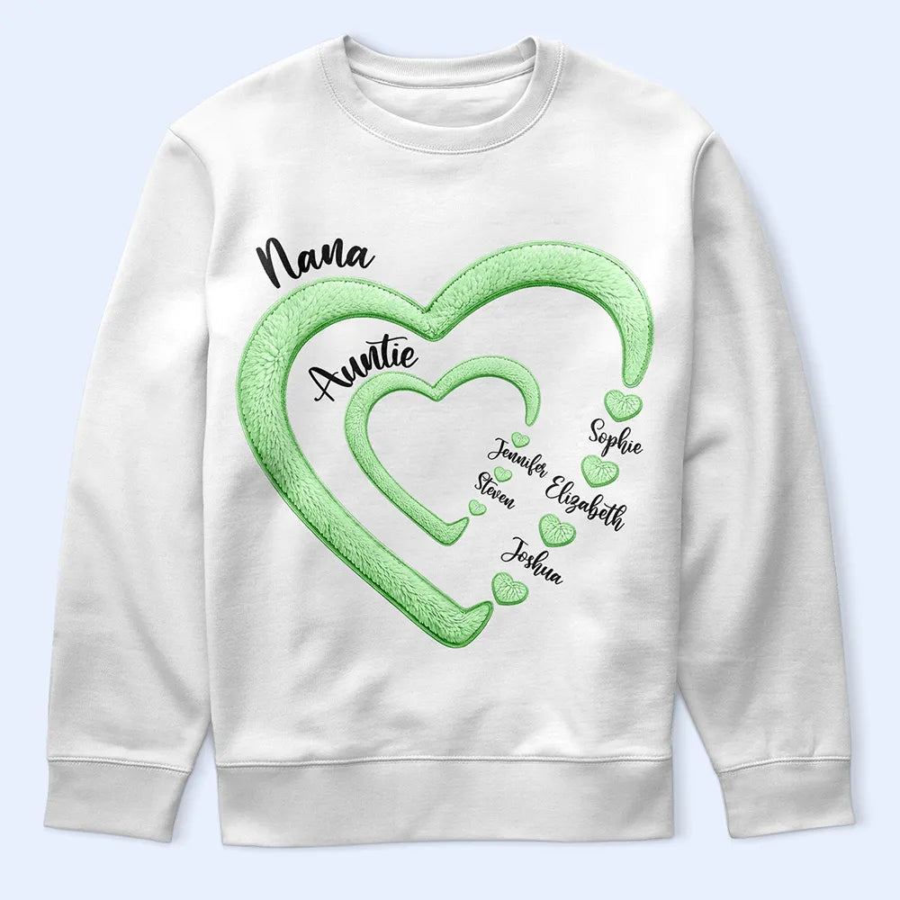 Gift For Wife, Gift For Mother, Gift For Grandma, Happy - Mom Grandma Sweethearts - Personalized T Shirt