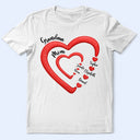 Gift For Wife, Gift For Mother, Gift For Grandma, Happy - Mom Grandma Sweethearts - Personalized T Shirt
