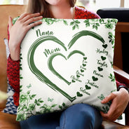 Gift For Wife,Gift For Mother,Gift For Grandma,Love - Mom Grandma Sweethearts Toile - Personalized Pillow
