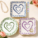 Gift For Wife,Gift For Mother,Gift For Grandma,Love - Mom Grandma Sweethearts Toile - Personalized Ring Dish