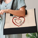 Gift For Wife,Gift For Mother,Gift For Grandma,Happy - Mom Mum Grandma Sweethearts - Personalized Canvas Tote Bag
