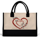 Gift For Wife,Gift For Mother,Gift For Grandma,Happy - Mom Mum Grandma Sweethearts - Personalized Canvas Tote Bag