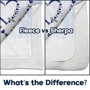 Gift For Wife,Gift For Mother,Gift For Grandma,Happy - Mom Mum Grandma Sweethearts - Personalized Fleece Blanket, Sherpa Blanket