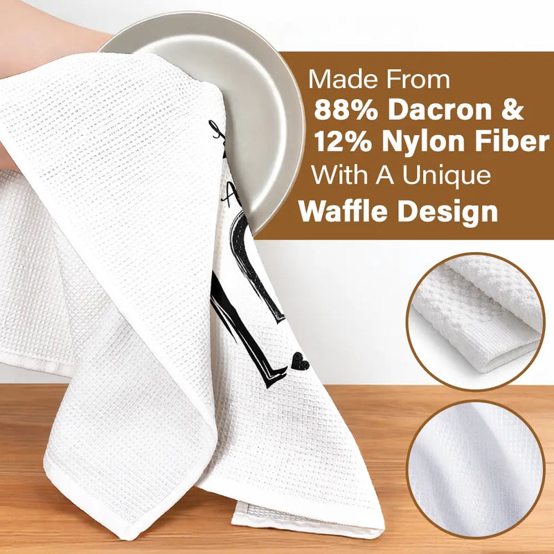 Gift For Wife, Gift For Mother, Gift For Grandma, Happy - Mom Mum Grandma Sweethearts - Personalized Kitchen Towel