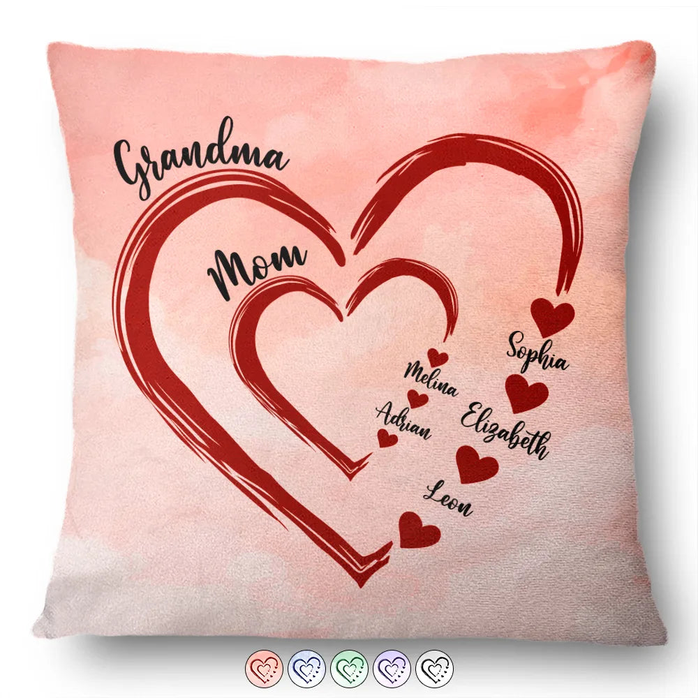 Mom Mum Grandma Sweethearts - Personalized Pillow