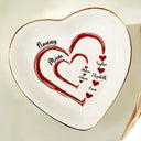 Gift For Wife,Gift For Mother,Gift For Grandma,Happy - Mom Mum Grandma Sweethearts - Personalized Ring Dish