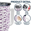 Gift For Mother, Gift For Grandma, Happy - Mom We Love You Toile De Jouy Pattern - Personalized 40oz Tumbler With Straw