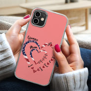 Gift For Mother,Gift For Grandma,Love,Gift For Wife,Independence Day - Mom's Grandma's Sweethearts Independence Day - Personalized Clear Phone Case