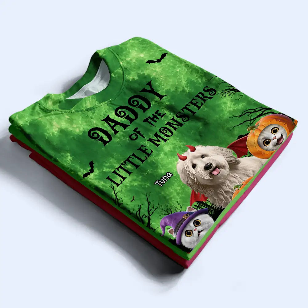 Playful,Halloween,Pet Lovers,Vector - Mommy Of Little Meowster - Personalized Full Print T Shirt