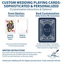 Romantic,Gift For Couples,Wedding,Monogram - Monogram Bride Groom Wedding Guest Book - Personalized Playing Cards