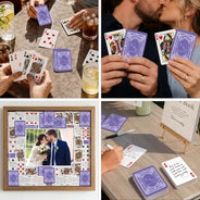 Romantic,Gift For Couples,Wedding,Monogram - Monogram Bride Groom Wedding Guest Book - Personalized Playing Cards