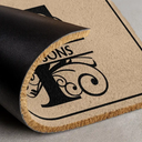 Family, Parents, Gift For Kids, Happy - Monogram Family Name - Personalized Coconut Doormat