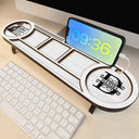 Gift For Men,Gift For Father,Gift For Husband,Gift For Couples,Gift For Boyfriend,Christian,Non-Eng,Icon,Monogram,Devoted - Monogram Initial Man Of God Husband Daddy Protector Hero - Personalized Desk Organizer