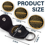 Grandpa - Grandkids,Gift For Grandkids,Inspirational,Gift For Grandpa,Monogram,Custom Text - Monogram Just Do Your Best Gift For Grandkids 3D Metallic Effect - Personalized Leather Pocket Hug
