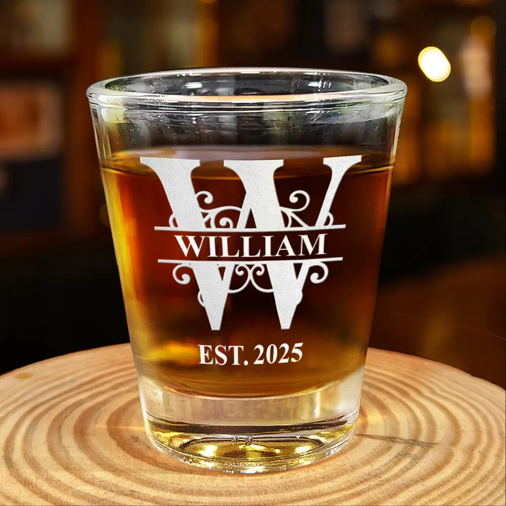 Monogram Name - Personalized Shot Glass