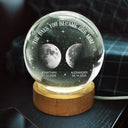 Gift For Mother,Mom - Children,New Mom,New baby - Moon Phase The Days You Became My Mom - Personalized Crystal Globe Lamp