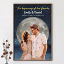 Gift For Couples,Gift For Boyfriend,Gift For Girlfriend,Gift For Wife,Gift For Husband,Love - Moon Phase Custom Photo The Night Our Story Began - Personalized Poster