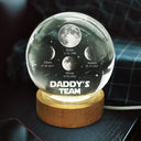 Gift For Father,Dad - Children,Happy,Moon Phase,Humorous - Moon Phase I Am Their Father - Personalized Crystal Globe Lamp