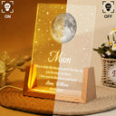 Mom - Children,Happy,Love,Gift For Mother,Mom - Daughters (Adult),Mom - Daughters (Young),Mom - Sons - Moon Phase The Date You Became My Mom - Personalized Night Light