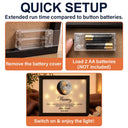 New Mom,Sentimental,Gift For Mother,Moon Phase - Moon Phase The Day You Became My Mom - Personalized LED Light Shadow Box