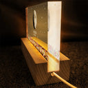 Gift For Mother,Mom,Children,Happy - Moon Phase The Day You Became My Mom - Personalized Rectangle LED Light