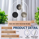 Gift For Father,New Dad,New baby,Happy,Moon Phase,Adorable - Moon Phase Under This Moon You Became My Dad - Personalized Custom Shaped LED Light