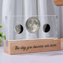 Gift For Mother,Gift For Grandma,Gift For Father,Gift For Grandpa,Love - Moon Phase We Love You To The Moon And Back - Personalized Rectangle LED Light