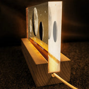 Gift For Mother,Gift For Grandma,Gift For Father,Gift For Grandpa,Love - Moon Phase We Love You To The Moon And Back - Personalized Rectangle LED Light