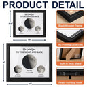 Grateful,Gift For Mother,Moon Phase - Moon Phase We Love You To The Moon And Back - Personalized LED Light Shadow Box