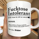 Gift For Bestie, Happy, Top Market, Gifts For Colleagues - Morning Intolerant Funny - Personalized Mug
