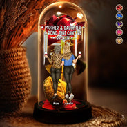 Gift For Mother, Gift For Daughter, Gift For Women, Happy - Mother & Daughter A Bond That Can't Be Broken - Personalized Everlasting Rose Dome Lamp