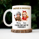 Gift For Mother, Gift For Daughter, Gift For Women, Happy, Top Market - Mother & Daughters A Bond That Can't Be Broken 3D Effect - Personalized Mug