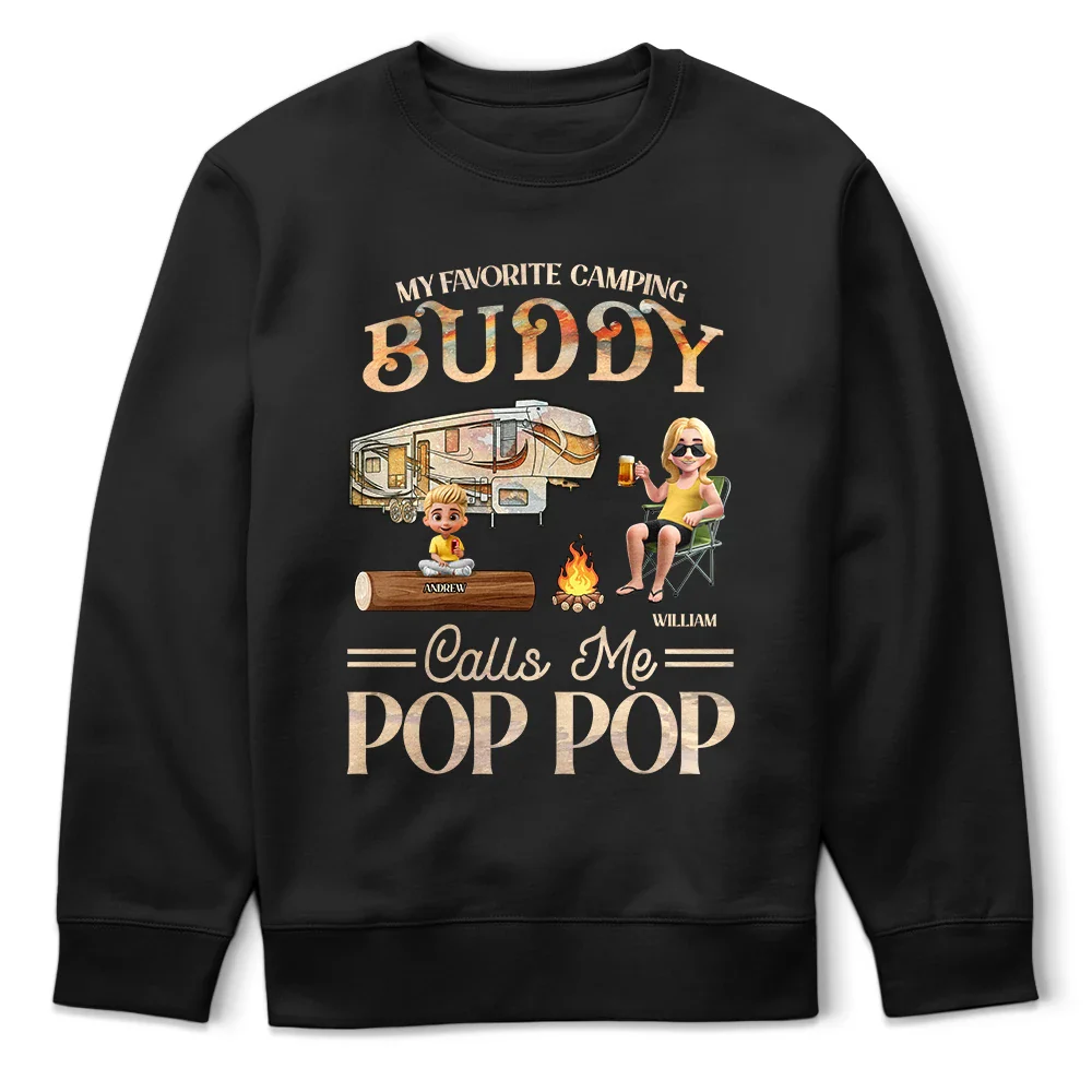 Gift For Father,Dad,Daughters,Sons,,Children,Dad's Hobby,Camping - My Favorite Camping Buddies - Personalized T Shirt