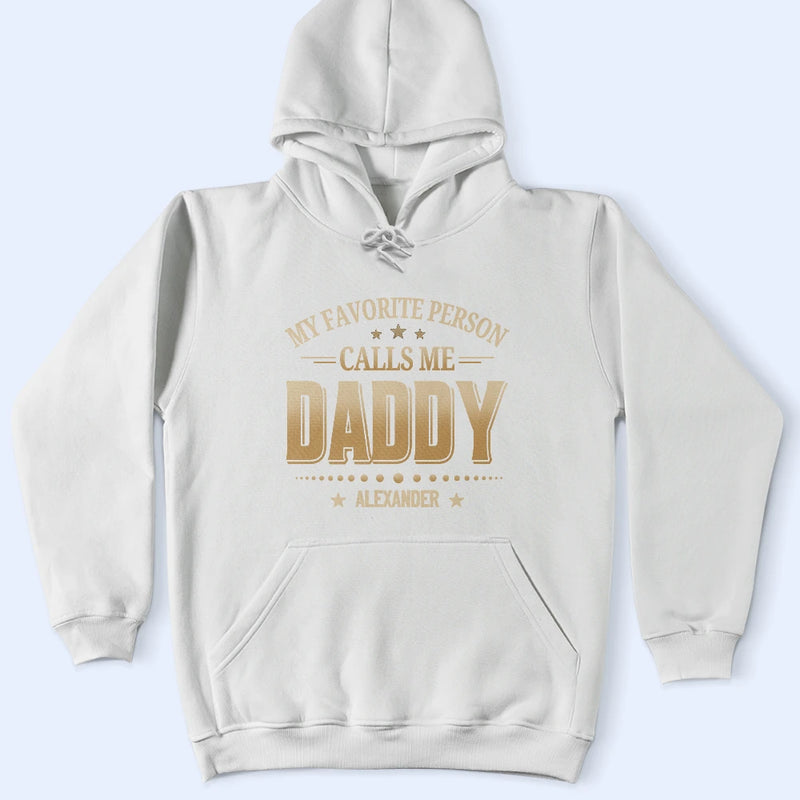 Gift For Grandpa,Grandpa - Grandkids,Icon,Special Font,Proud - My Favorite People Call Me - Personalized T Shirt